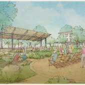A watercolor rendering shows what the ReAmp OMA development could look like.