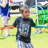 A child enjoys Pelham Palooza in the Park
