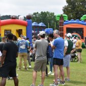People at a community festival