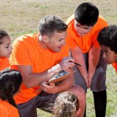 Youth Sports Coach with Children