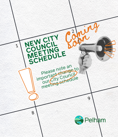 Graphic shows a calendar grid with an image of a megaphone and an exclamation point.