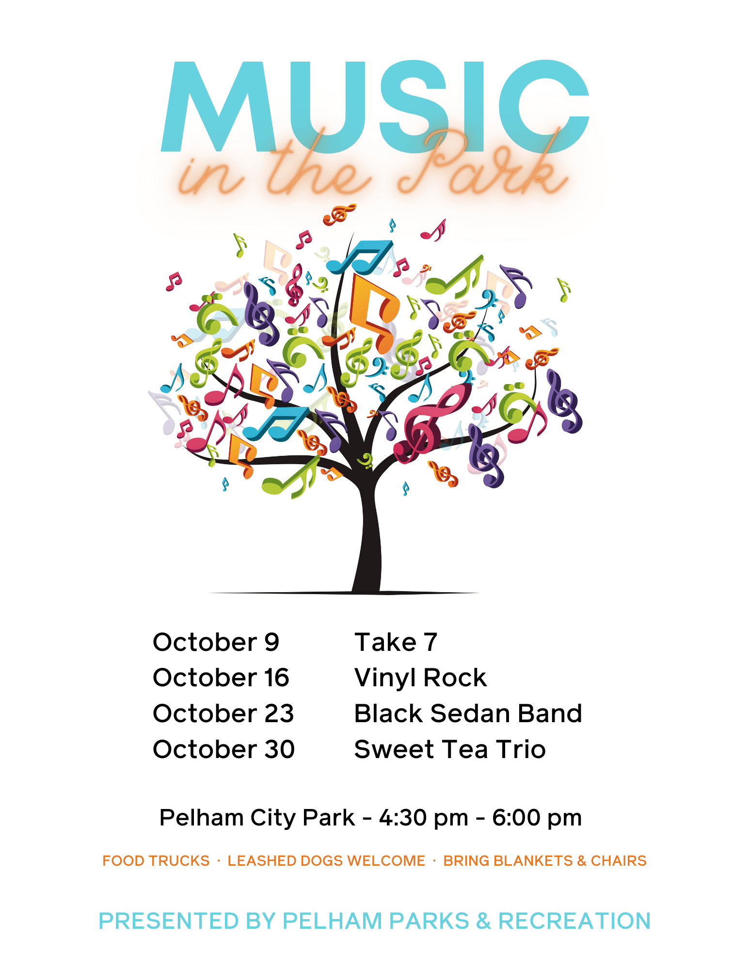 Information for Music in the Park 