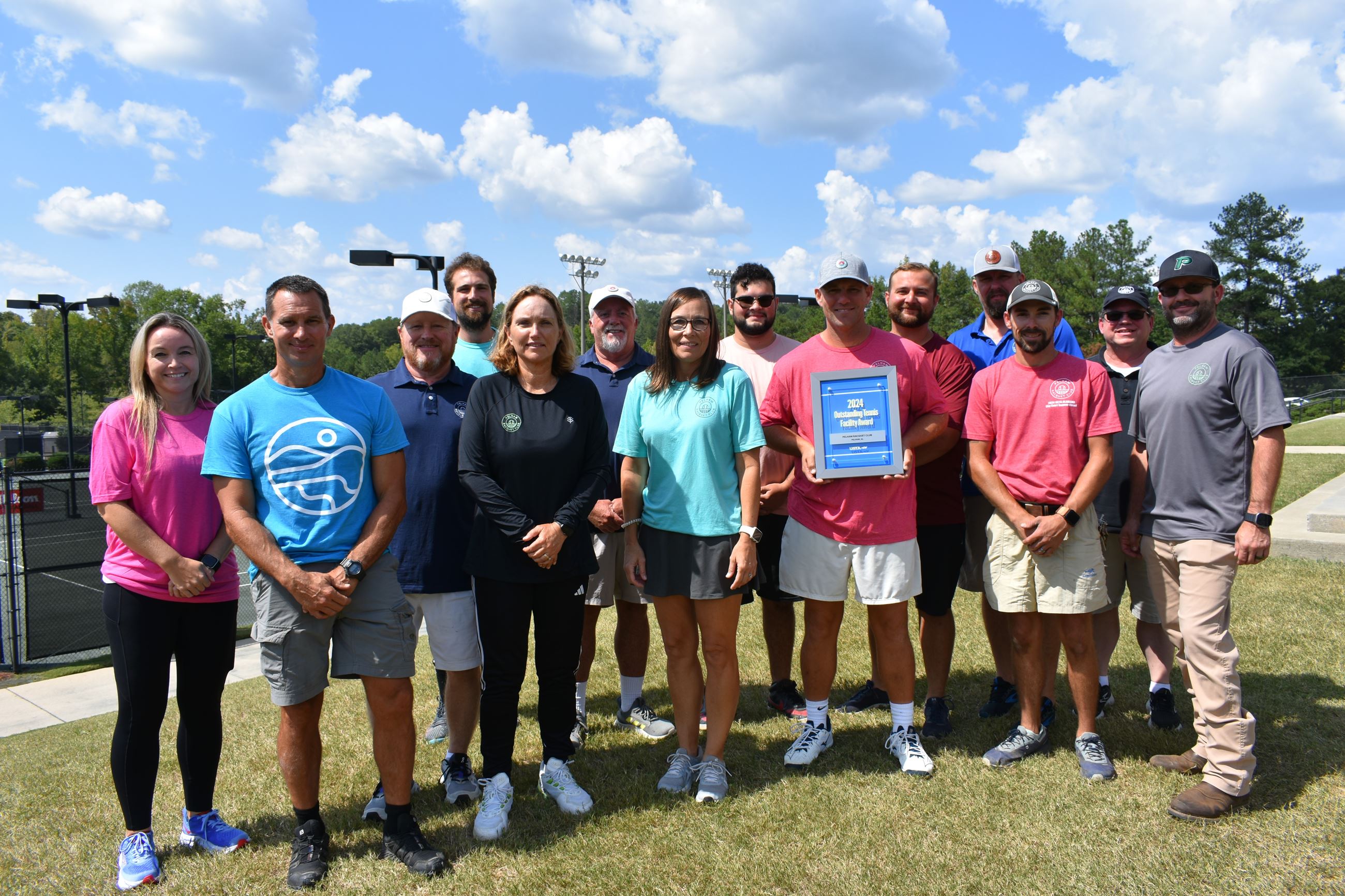 This is a group photo of the Pelham Racquet Club employees.